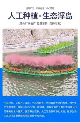 厂家定制 PE生态浮床浮岛 水上种植浮床 水上生物生态浮床 水生植物种植浮床 荣文